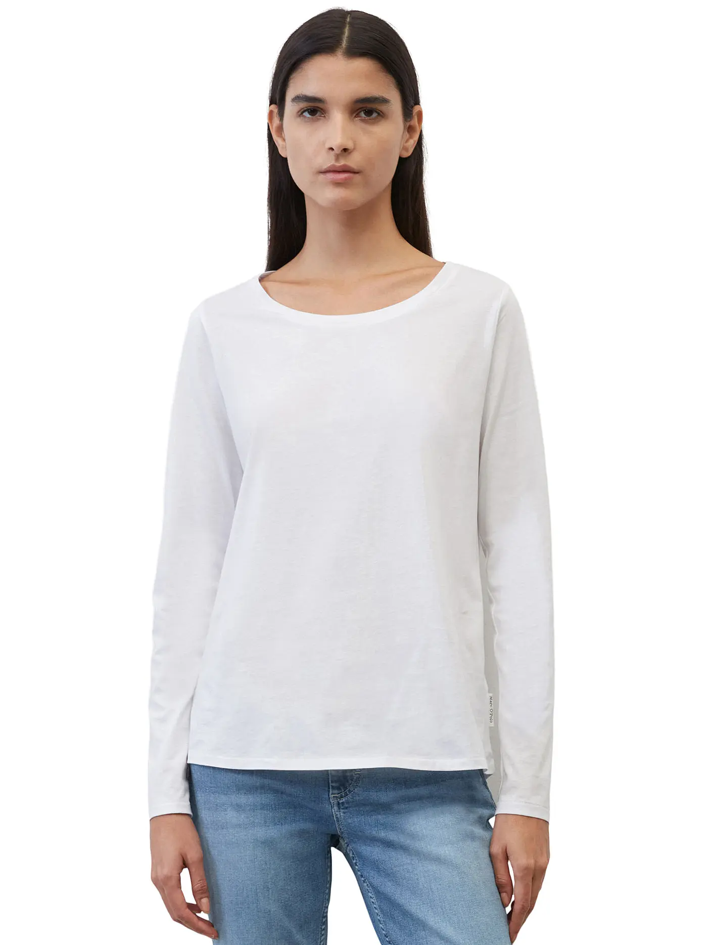 MARC O'POLO | Langarmshirt | weiss